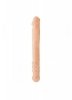 Dwustronne cieliste dildo z wypustkami 25 cm